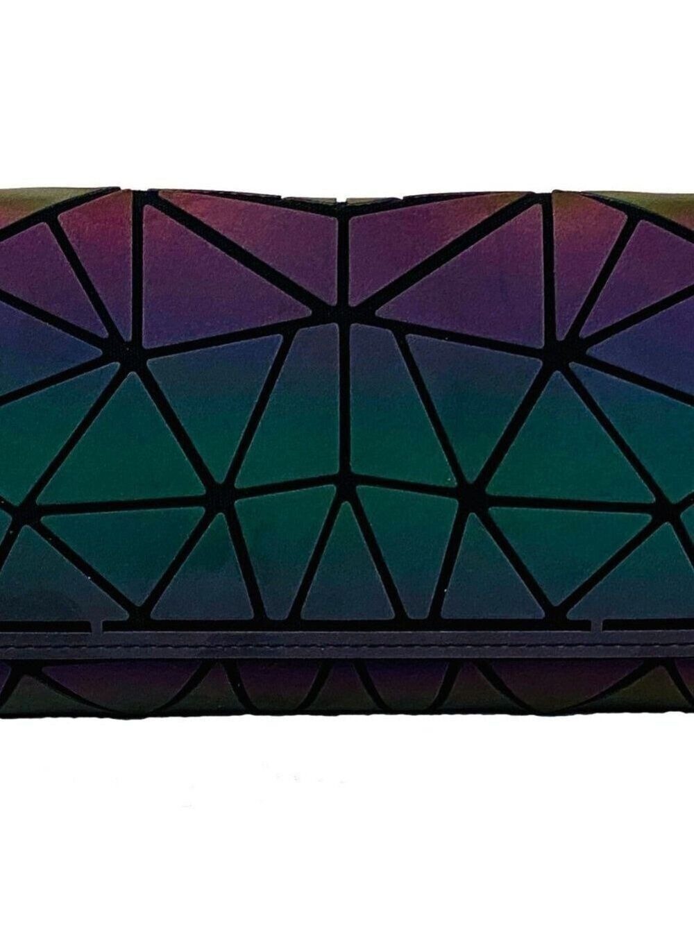 Holographic Triangle Envelope Purse with chain - Picture 5 of 5